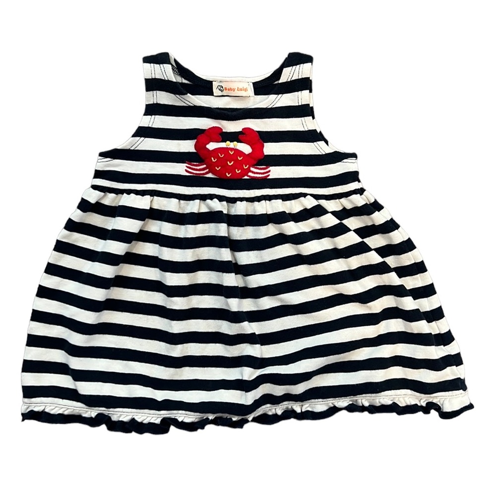 Baby Luigi striped crab tank